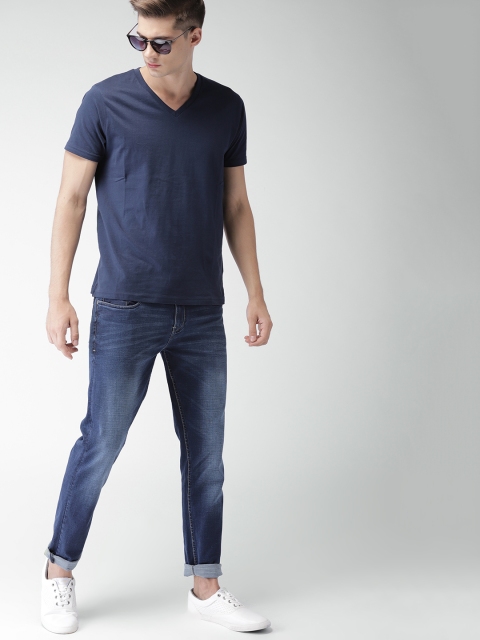 

Mast & Harbour Men Blue Skinny Fit Mid-Rise Clean Look Stretchable Jeans
