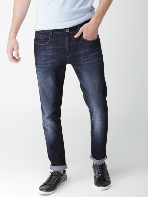 

Mast & Harbour Men Blue Skinny Fit Mid-Rise Clean Look Stretchable Jeans