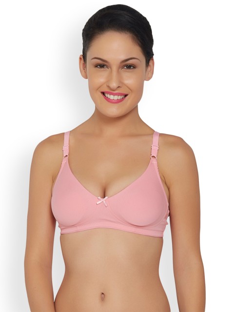 

Libertina Pink Solid Non-Wired Non Padded T-shirt Bra christineBabyPink