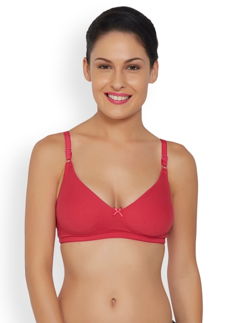 

Libertina Red Solid Non-Wired Non Padded T-shirt Bra christineMagenta