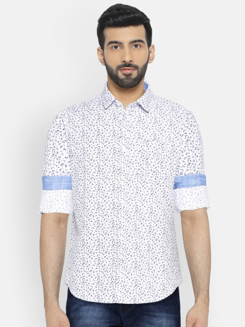 

Lee Cooper Men White Contemporary Fit Printed Casual Shirt