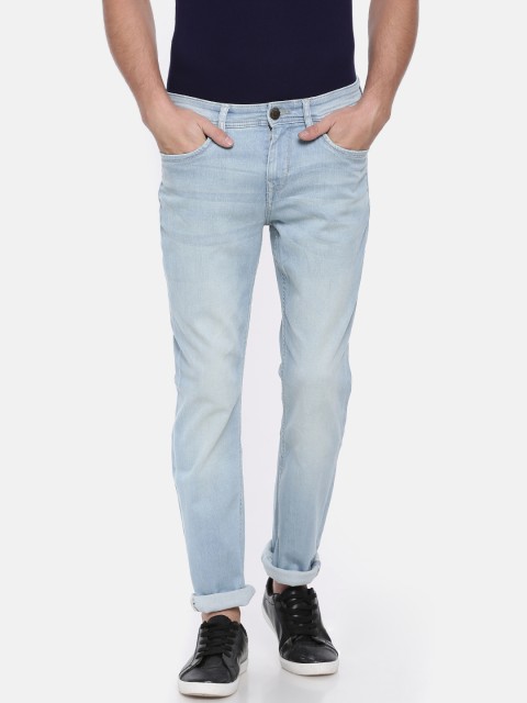 

Lee Cooper Men Blue Regular Fit Mid-Rise Clean Look Stretchable Jeans
