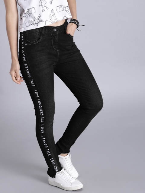 

Kook N Keech Women Black Skinny Fit Mid-Rise Clean Look Stretchable Jeans