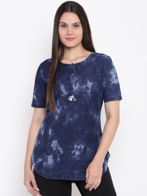 

Monte Carlo Navy Blue Tie & Dye Tunic