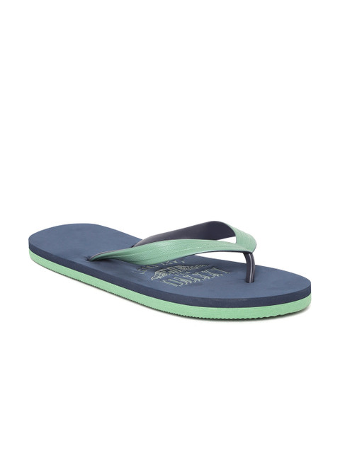 

Aeropostale Men Green & Blue Printed Detail Thong Flip-Flops