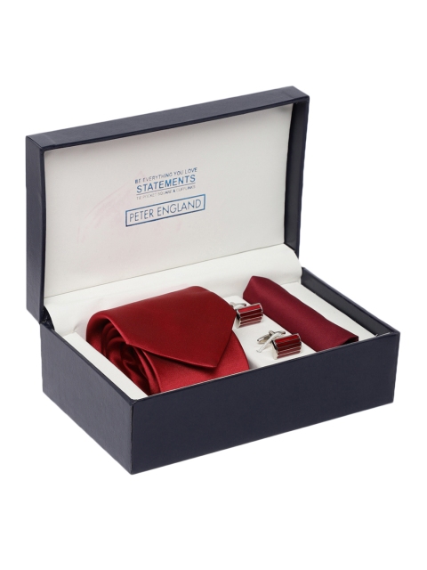 

Peter England Men Red Accessory Gift Set