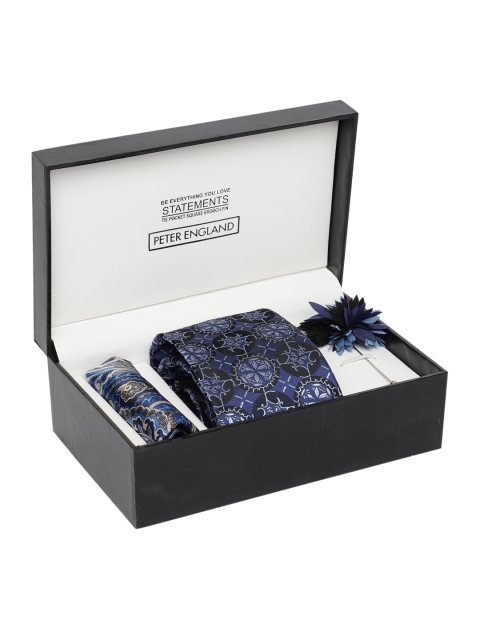 

Peter England Men Navy Blue Accessory Gift Set