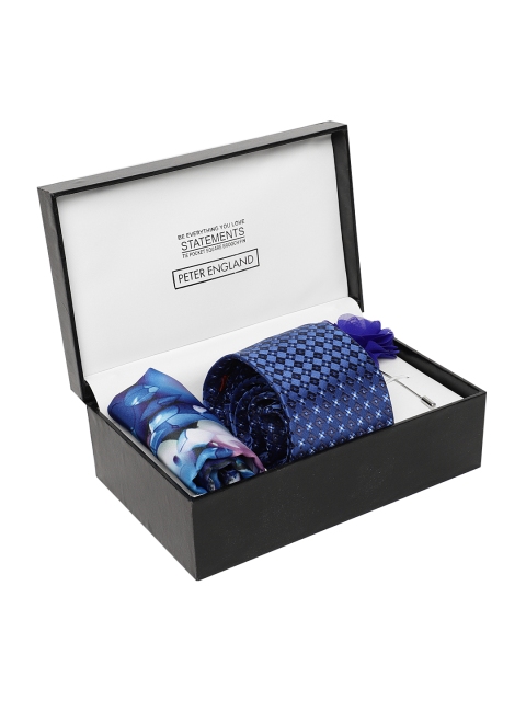 

Peter England Men Blue Accessory Gift Set, Navy blue