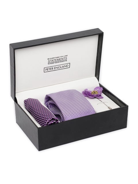 

Peter England Men Purple Accessory Gift Set