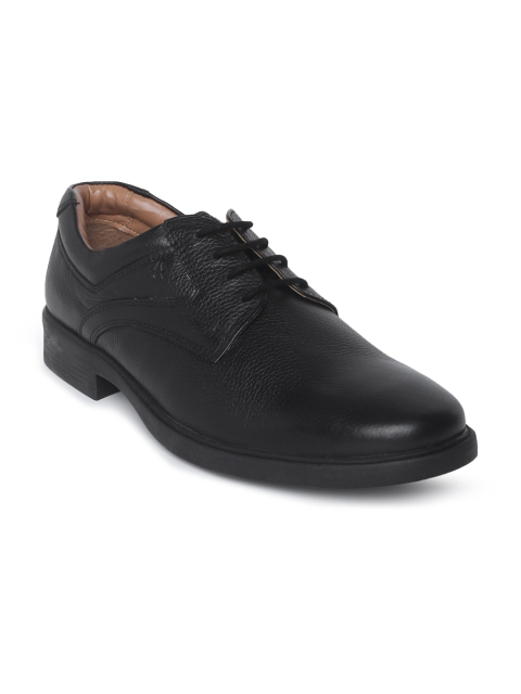 

Arrow Men Black Boomer Leather Derbys Shoes