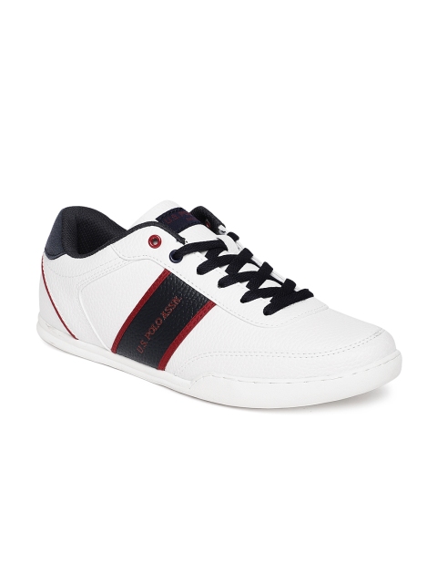 

U.S. Polo Assn. Men White Lander Sneakers