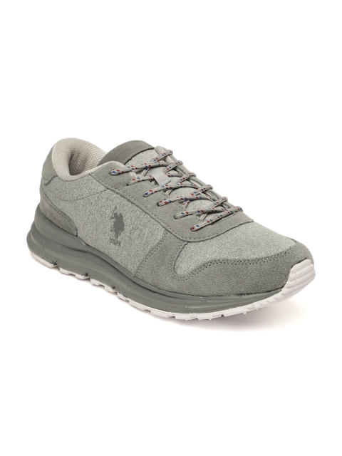 

U.S. Polo Assn. Men Theo Suede & Textile Grey Sneakers