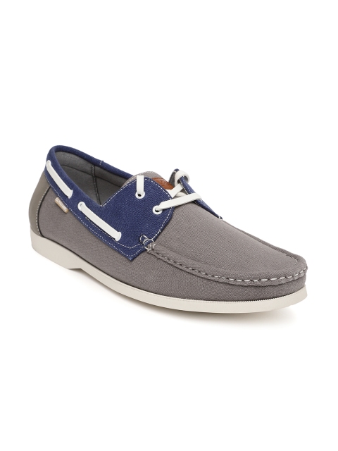 

U.S. Polo Assn. Men Grey & Blue Laurence Boat Shoes