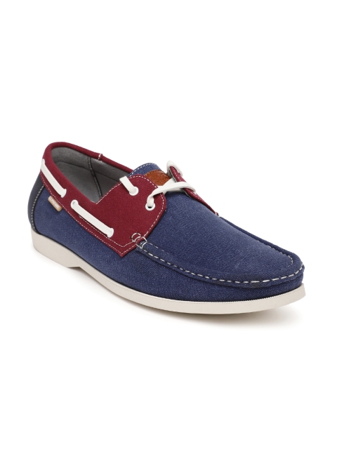 

U.S. Polo Assn. Men Blue & Maroon Laurence Boat Shoes