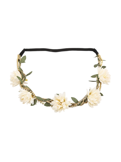 

HAIR DRAMA COMPANY Cream-Coloured Embellished Tiara