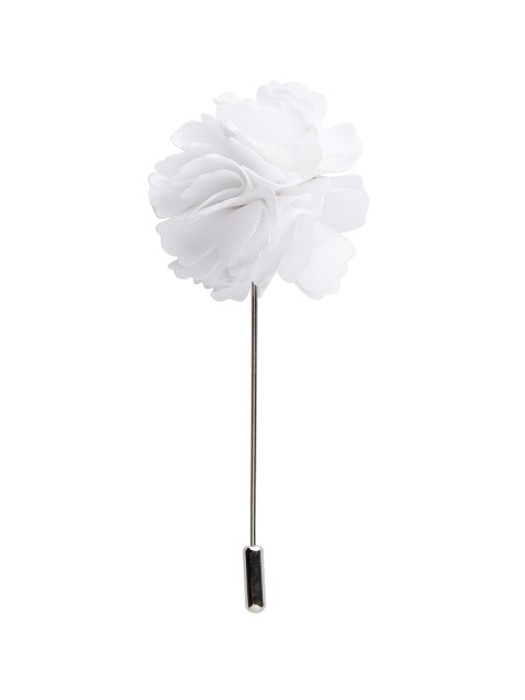 

Alvaro Castagnino Men White Silver Lapel Pin