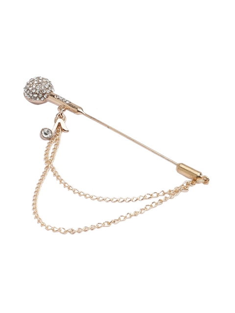 

Alvaro Castagnino Men Gold-Toned Silver Lapel Pin