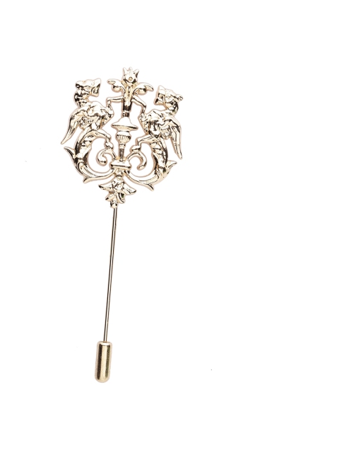 

Alvaro Castagnino Men Gold-Toned Silver Lapel Pin