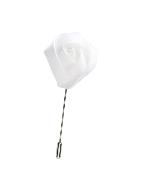 

Alvaro Castagnino Men White Silver Lapel Pin