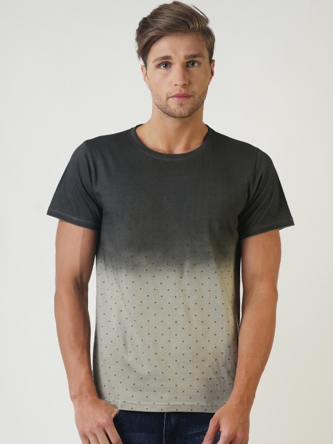 

Blue Saint Men Grey Dyed Round Neck T-shirt