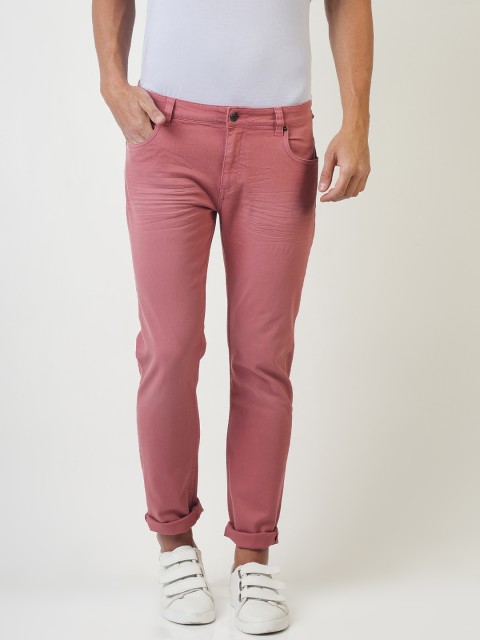 

Blue Saint Men Pink Slim Fit Mid-Rise Clean Look Jeans