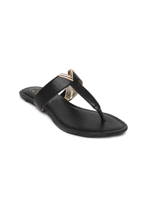 

Catwalk Women Black Solid Leather Flats