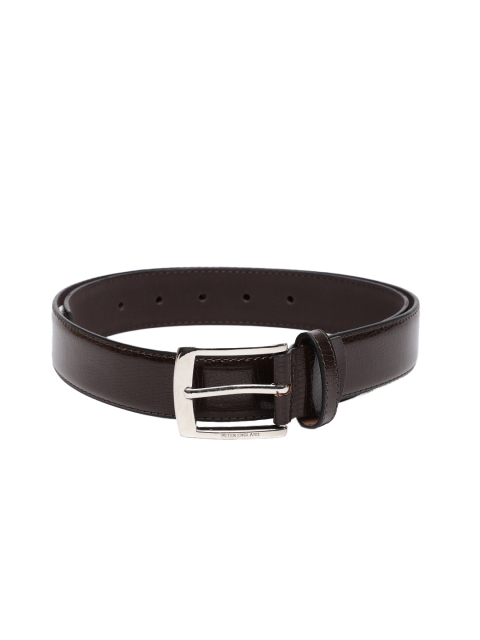 

Peter England Men Brown Textured Belt