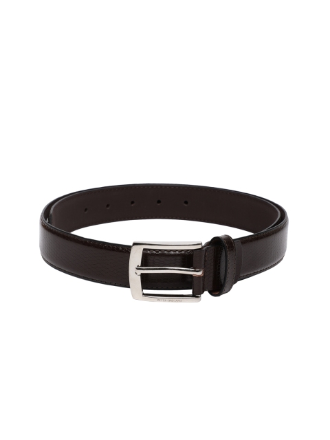 

Peter England Men Brown Textured Belt