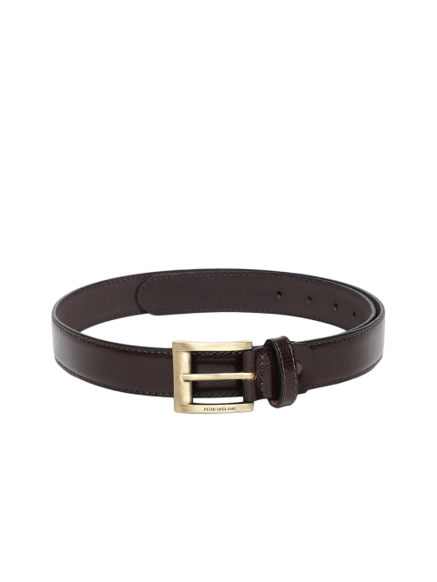 

Peter England Men Brown Solid Belt