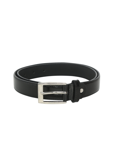 

Peter England Men Black Solid Belt