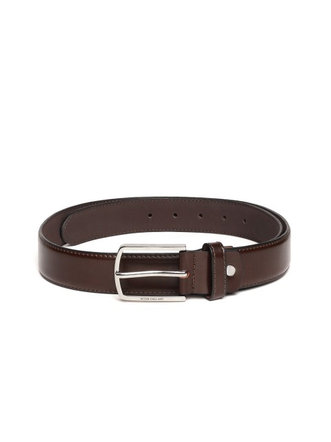 

Peter England Men Coffee Brown Solid Belt