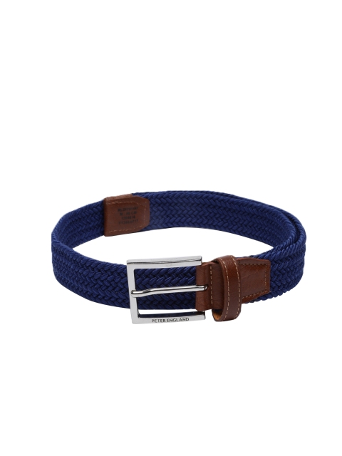 

Peter England Men Blue Woven Design Belt