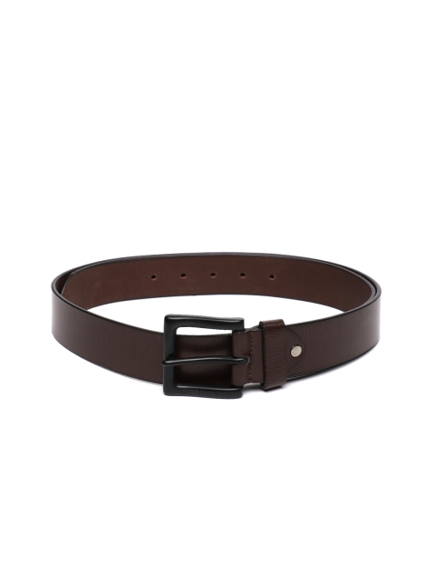 

Peter England Men Brown Solid Belt