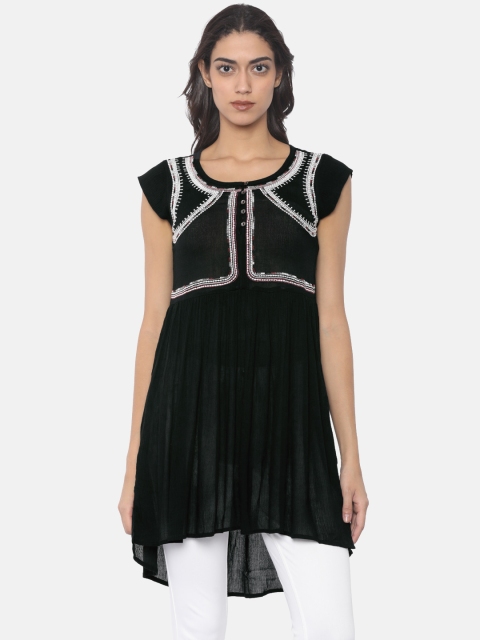 

Bronz Black Embroidered Tunic