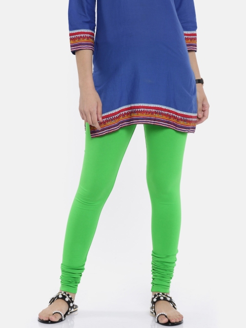 

Karigari Women Green Churidar Leggings
