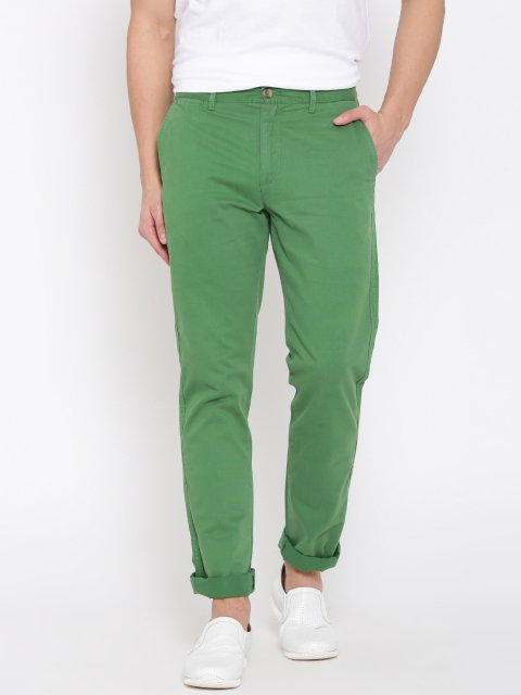 

U.S. Polo Assn. Men Green Slim Fit Chino Trousers