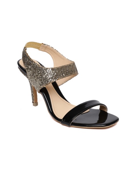 

Catwalk Women Black & Gold-Toned Sandals