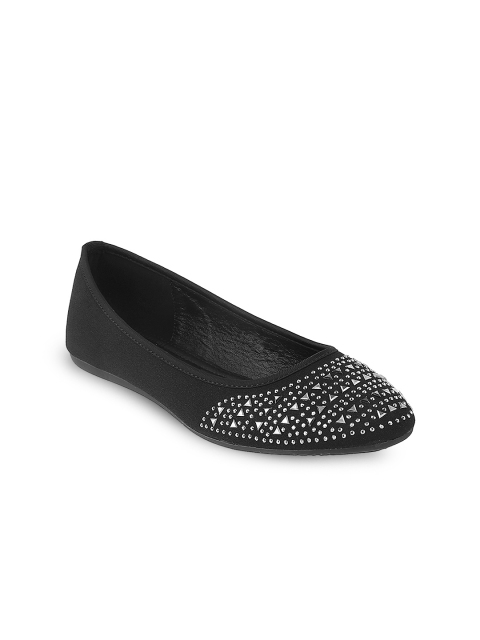 

Metro Women Black Solid Synthetic Ballerinas