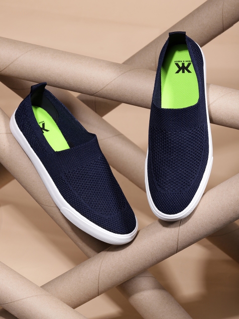 

Kook N Keech Men Navy Blue Slip-On Sneakers