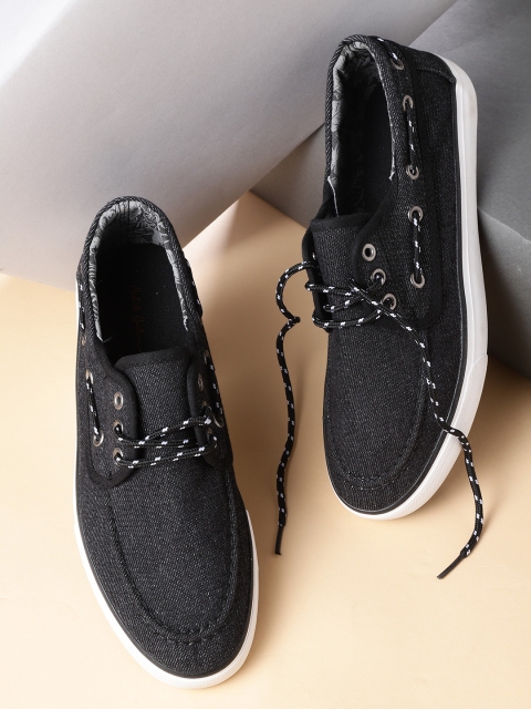 

Mast & Harbour Men Black Boat Shoes
