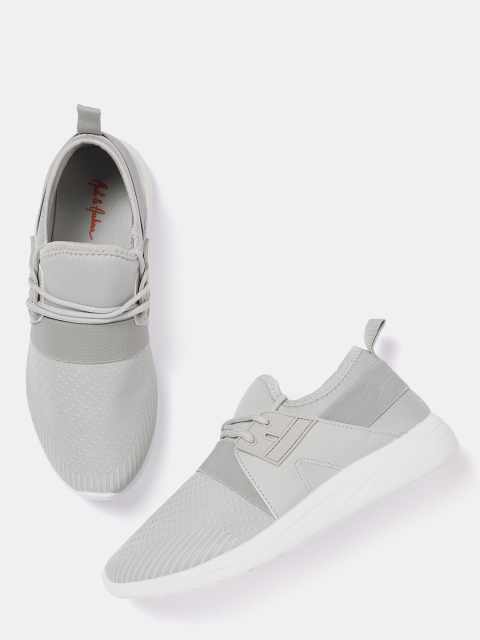 

Mast & Harbour Men Grey Printed Sneakers