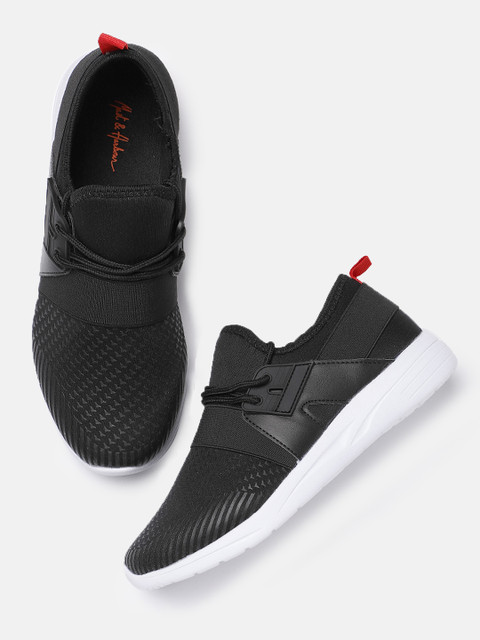 

Mast & Harbour Men Black Printed Sneakers