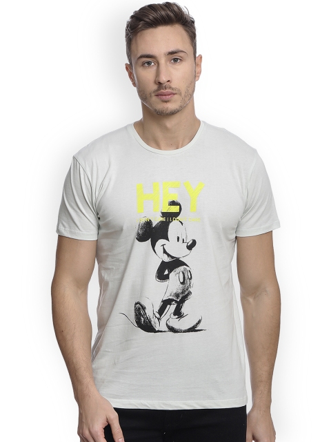 

Free Authority Men White Mickey and Friends Printed T-shirt