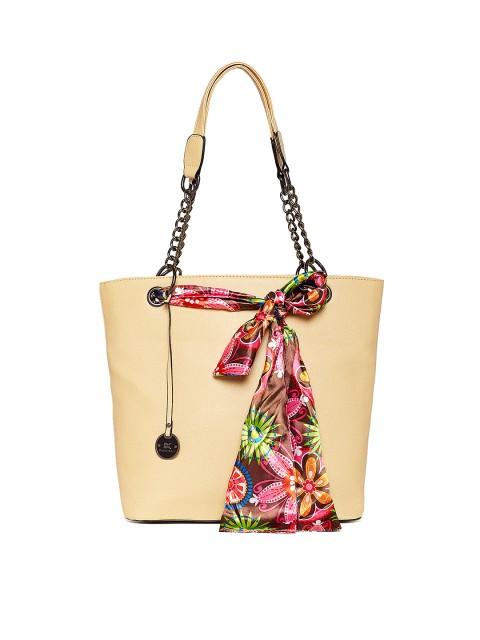 

Diana Korr Beige Solid Shoulder Bag
