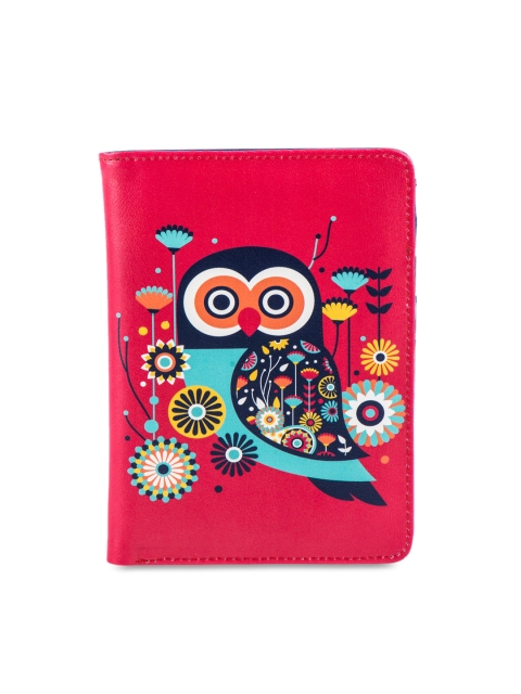 

Chumbak Women Red Printed Passport Holder