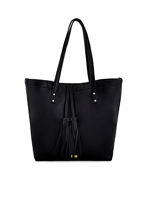 

yelloe Black Solid Shoulder Bag