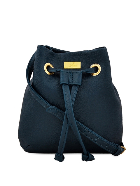 

yelloe Navy Blue Solid Sling Bag