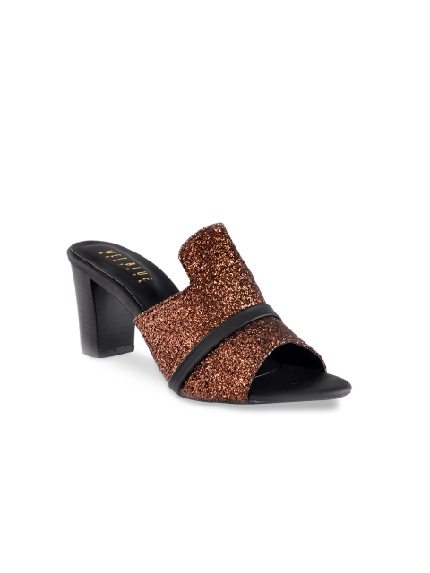 

Wet Blue Women Copper-Toned Solid Peep Toes