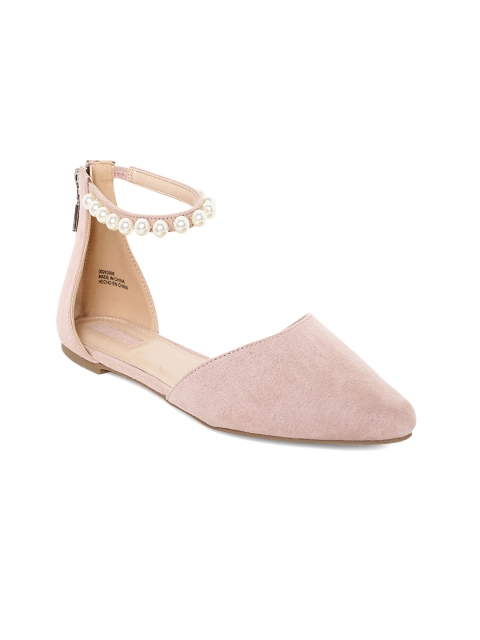 

FOREVER 21 Women Dusty Pink Mid-Top Solid Flats