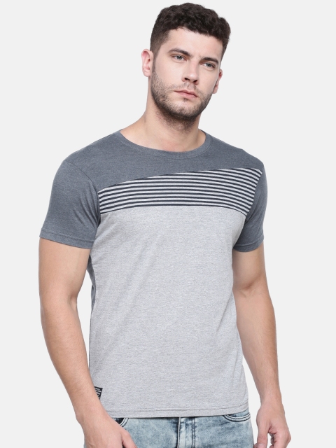 

Pepe Jeans Men Grey Melange Solid T-shirt